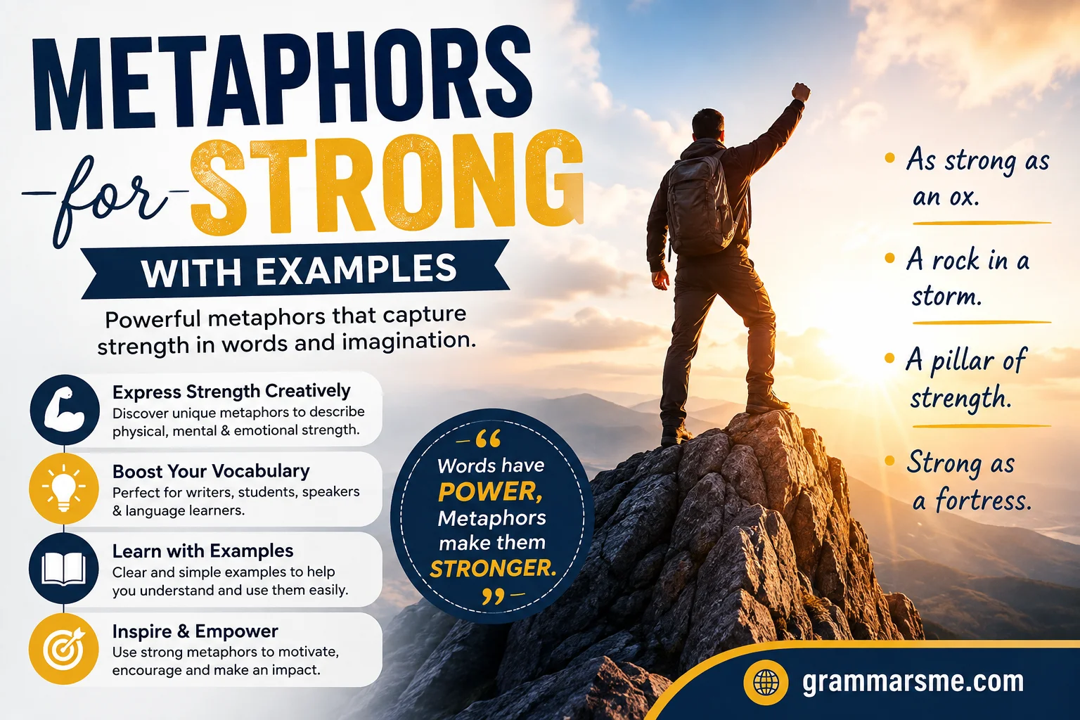 Metaphors for Strong (With Examples)