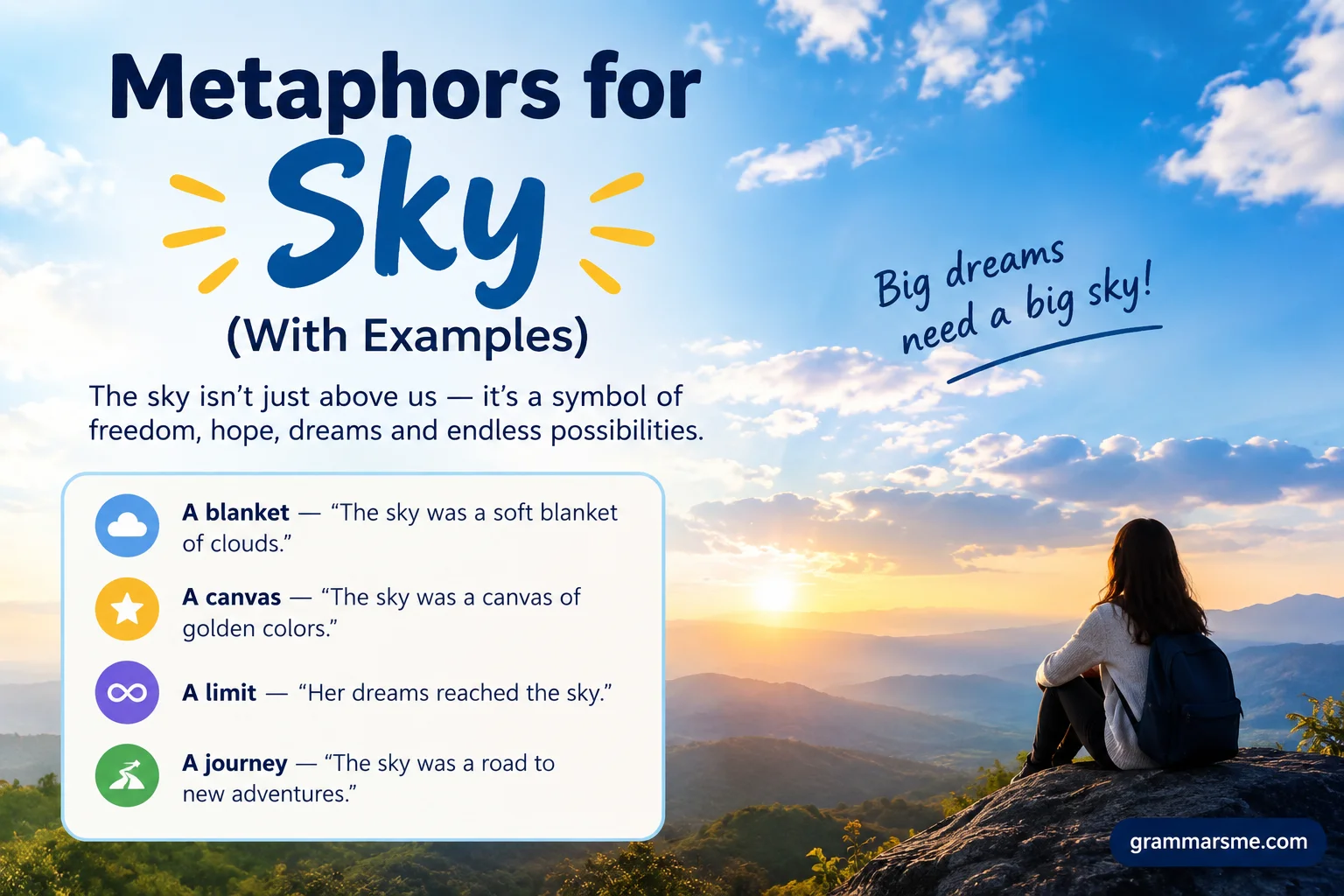 Metaphors for Sky (With Examples)