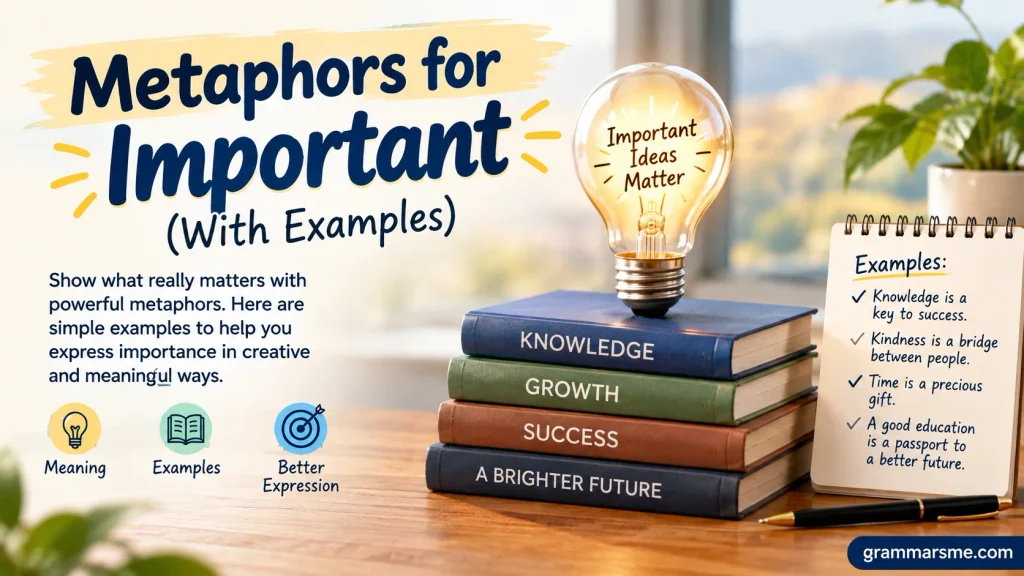 Metaphors for Important